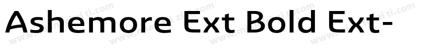 Ashemore Ext Bold Ext字体转换